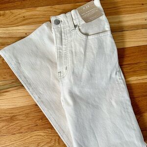 NWT Madewell 90s Straight Jeans, Cream Colored, Size 24